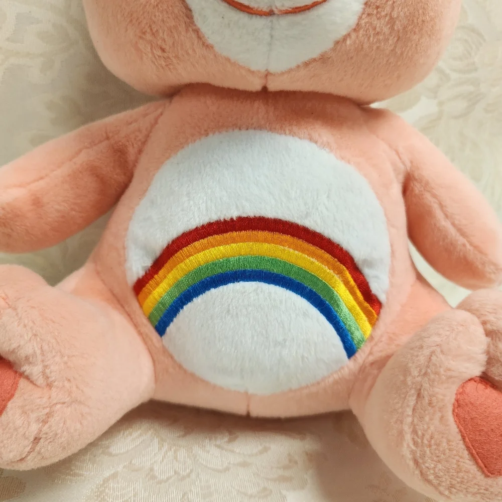 Vintage Care Bear Cheer Bear Plush 2003 Nanco Rainbow bear stuffed animal